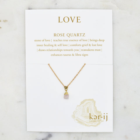 Rose Quartz Healing Necklace [Love]