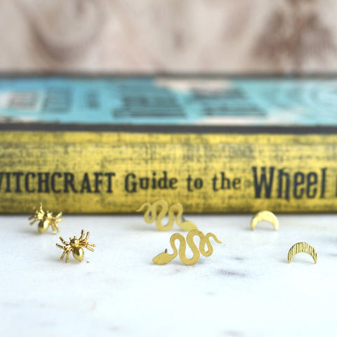 Tiny Omen Stud Earrings