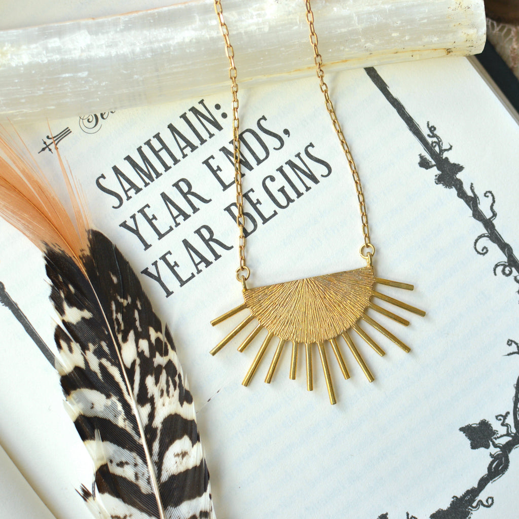 Ray of Sunshine Pendant Necklace