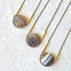 Banded Agate Cradle Necklace