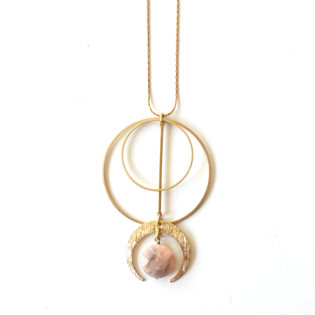 Delphine Moon Necklace