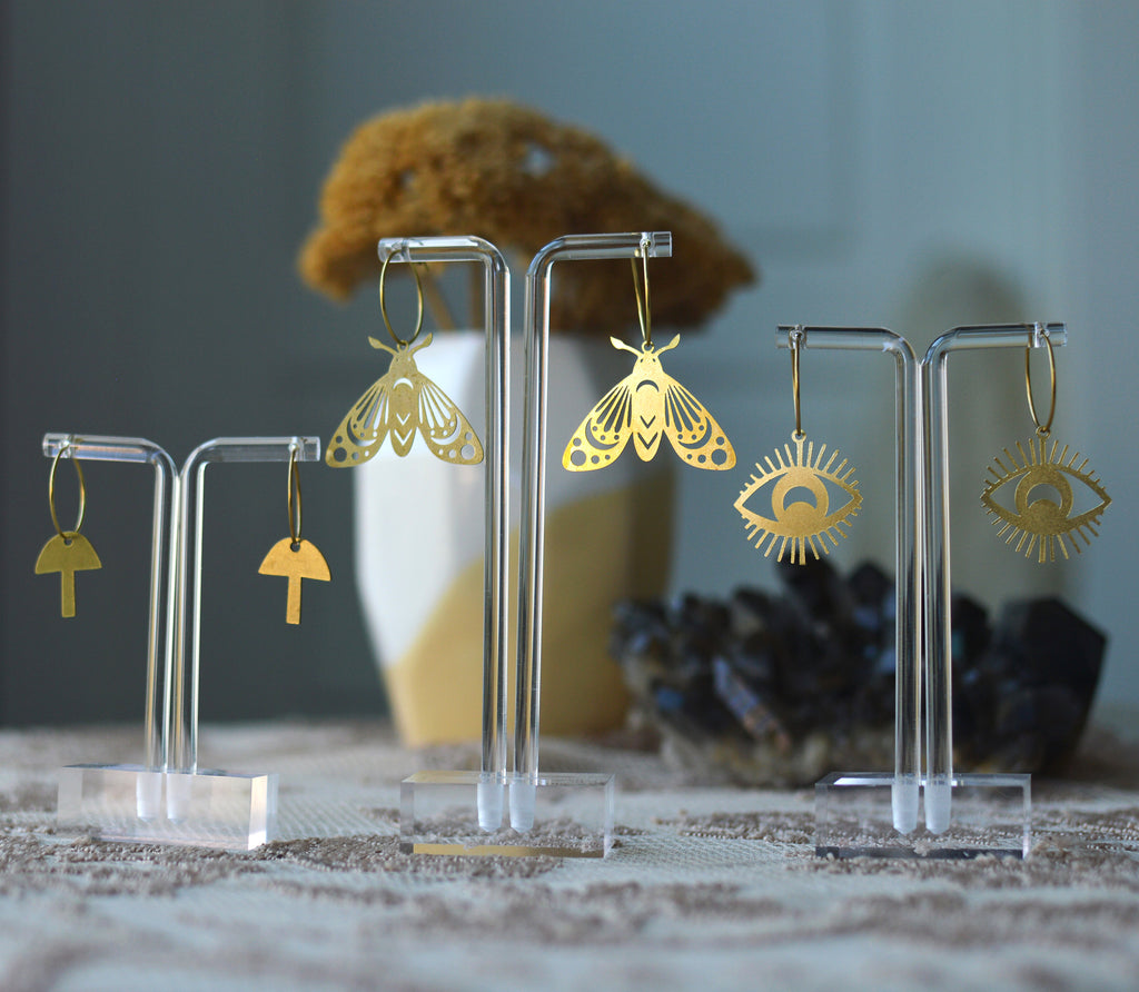 Hoop Charm Earrings