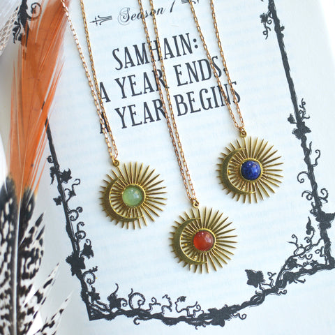 Moon & Star Charm Necklace