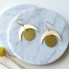 Crested Moon Earring