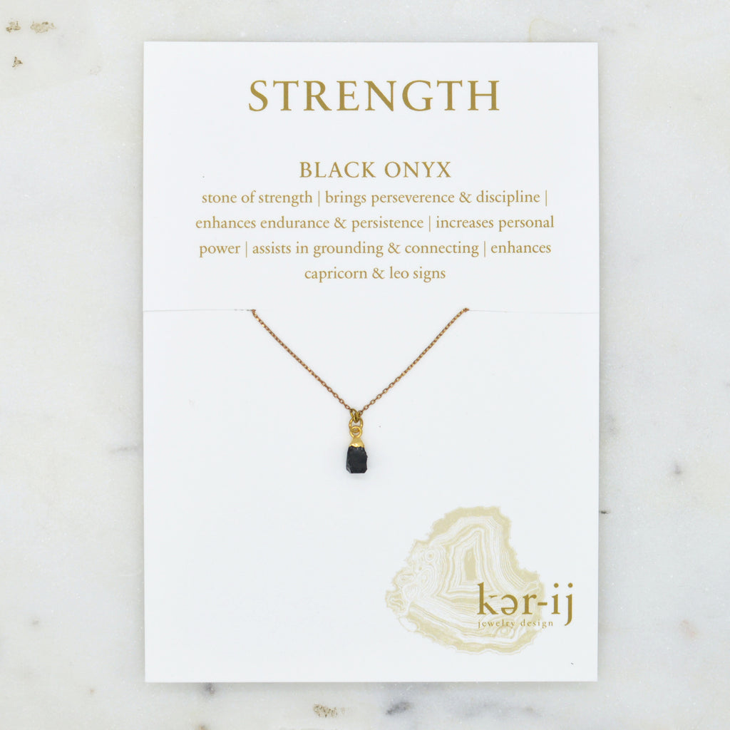 Onyx Healing Necklace [Strength]